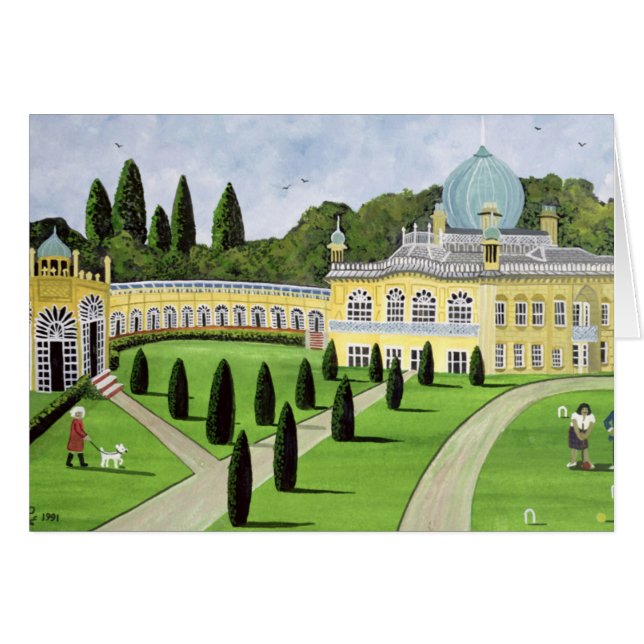 Cartão Sezincote Gloucestershire 1991 (Frente Horizontal)