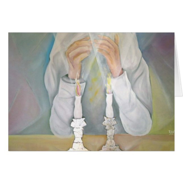 Cartão Shabbat (Frente horizontal)