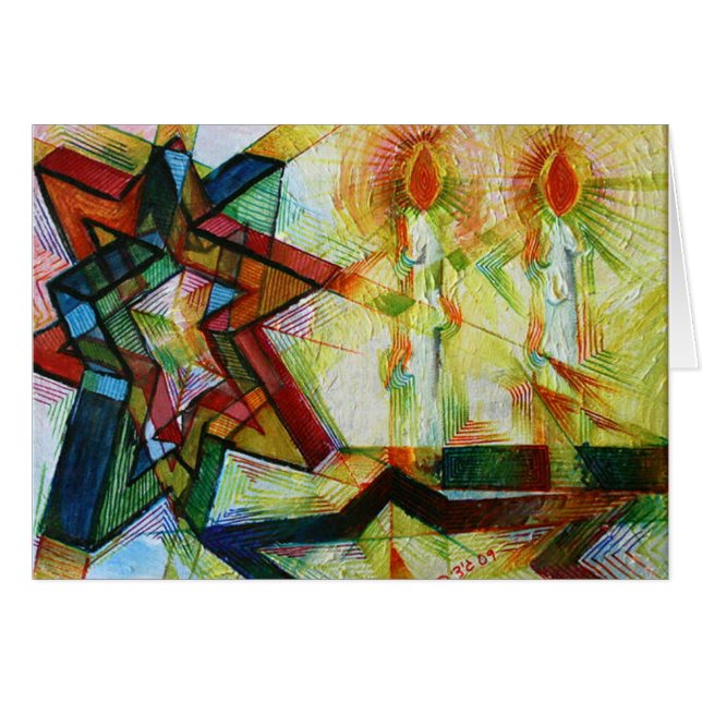 Cartão Shabbat (Frente Horizontal)