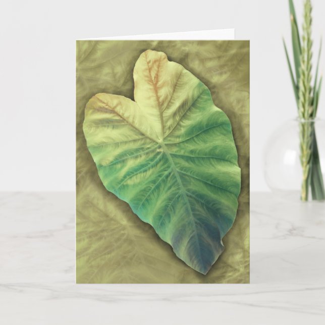 Cartão Shaded Leaf (Frente)