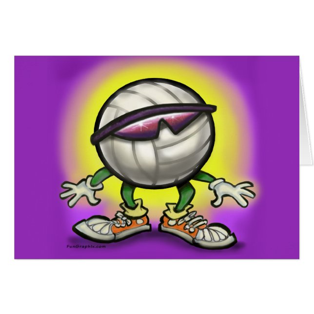 Cartão Shades de Voleibol (Frente Horizontal)