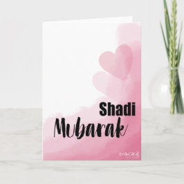 Cartão Shadi Mubarak - Corações Cor-de-Rosa