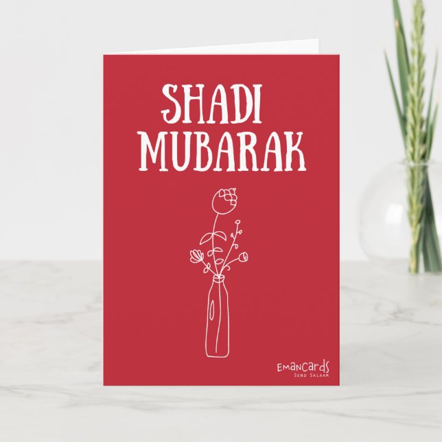 Cartão Shadi Mubarak Vermelho  (Frente)