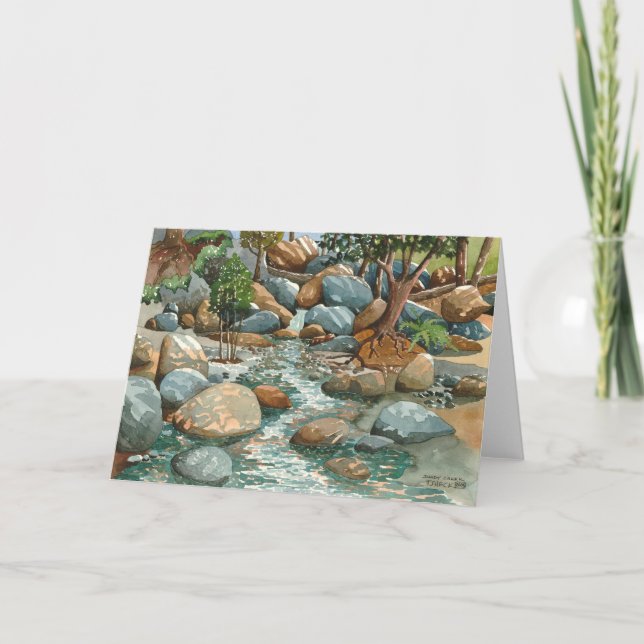 Cartão Shady Creek, Nevada City CA (Frente)