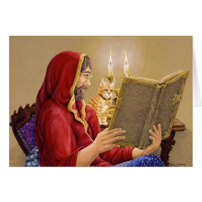 Cartão Shairing a mágica, por Darlene P. Coltrain (Frente Horizontal)