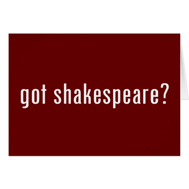Cartão shakespeare obtido? (Frente Horizontal)