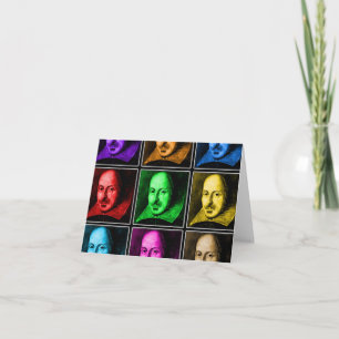 Cartão Shakespeare Pop Art