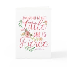 Shakespeare quote | Little and fierce
