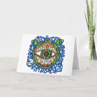 Cartão Shaman Spirt: Medicina de Shaman Sapo-Olho Azul