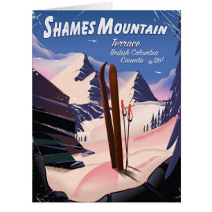 Cartão Shames Mountain Terrace British Columbia Ski