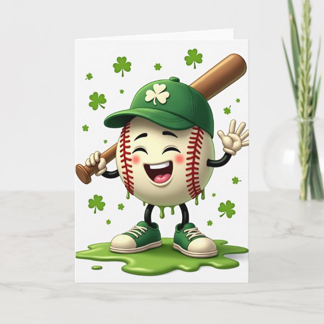 Cartão Shamrock Baseball Fun Card (Frente)