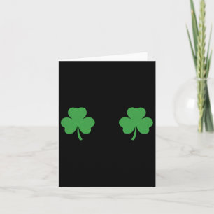 Cartão Shamrock Breast Irish S Dia de São Patrício Pattys