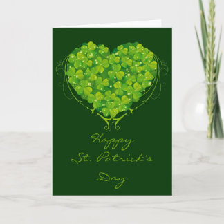 Cartão Shamrock Heart