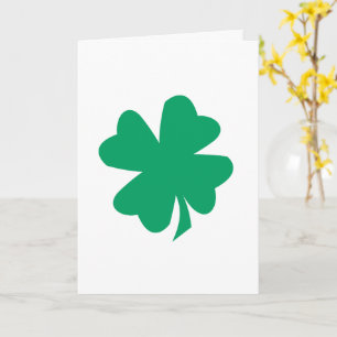 Cartão Shamrock Leaf Dia de São Patrício 2025 Green Irish