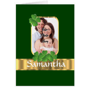 Cartão Shamrock personalizado
