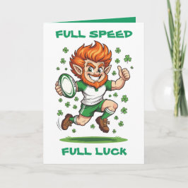 Cartão Shamrock Sprint Match Day Magic St Patricks Weeken