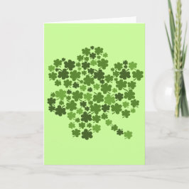 Cartão Shamrocks em um Shamrock