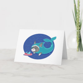 Cartão Shark Cat - Greeting Card
