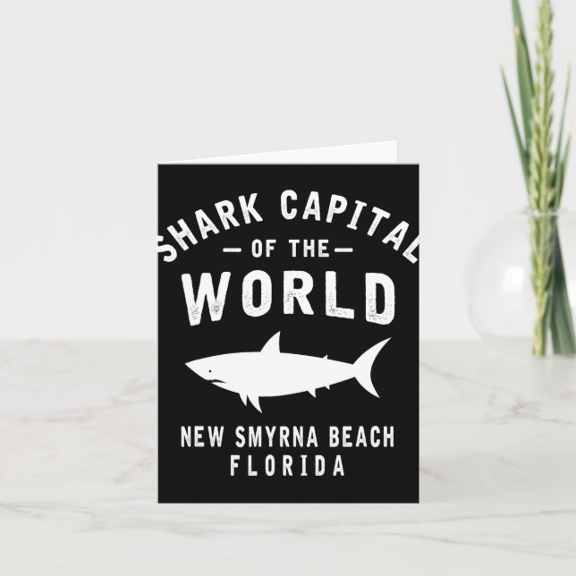 Cartão Shark Catal Of The World - New Smyrna Beach Fl-fun (Frente)