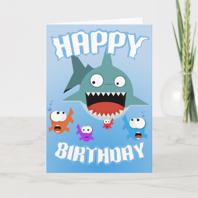 Cartão Shark Fun Birthday Card (Frente)