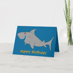 Cartão Shark Happy Birthday Card