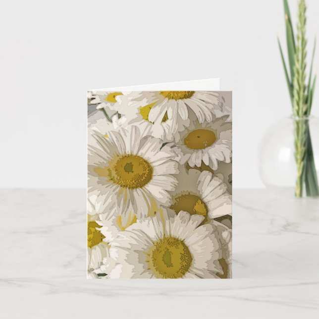 Cartão Shasta Daisies Blank Notecard (Frente)