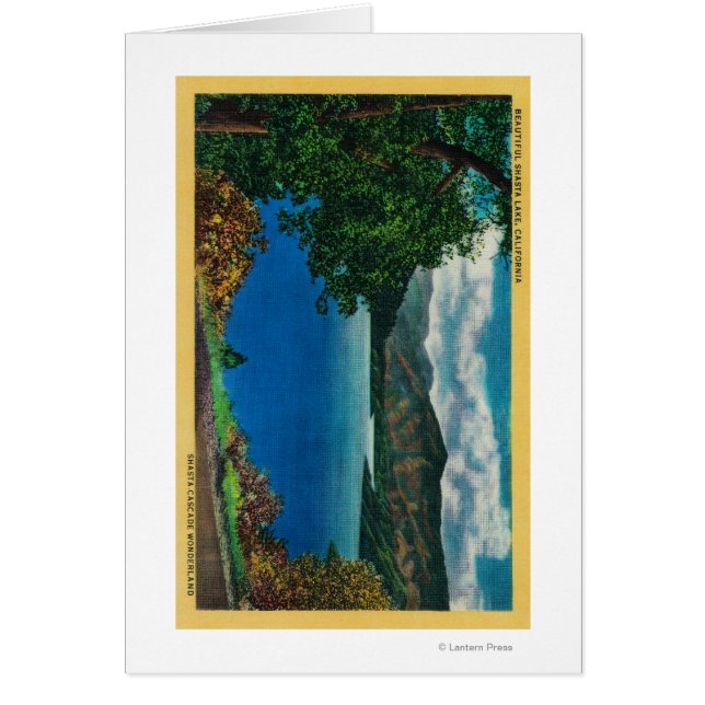 Cartão Shasta Lake ViewShasta, CA (Frente)