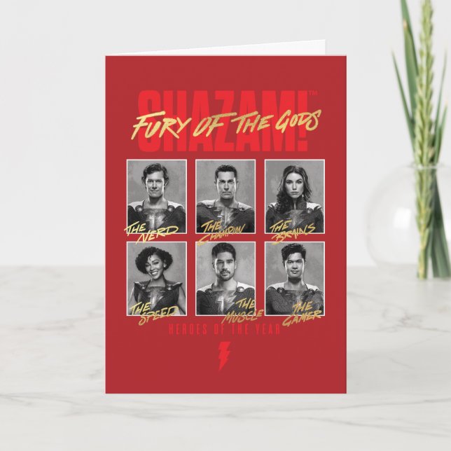 Cartão SHAZAM! Fury of the Gods | SHAZAMily Yearbook (Frente)