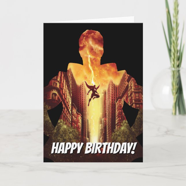 Cartão SHAZAM! | Shazam Sunset Silhouette (Frente)