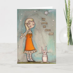 Cartão She Believed in Wishing Stars - Greeting Card