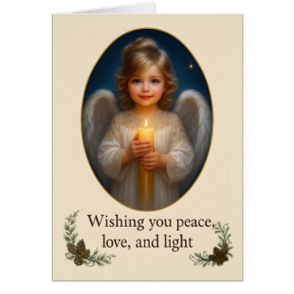 Cartão "She Who Carries the Candle of Peace"