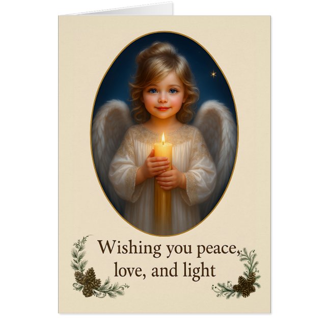 Cartão "She Who Carries the Candle of Peace" (Frente)