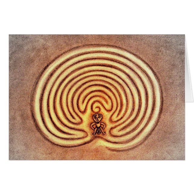 Cartão Sheela E então Gig no labirinto (Frente Horizontal)