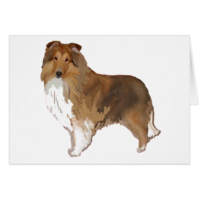 Cartão Sheepdog (Frente Horizontal)