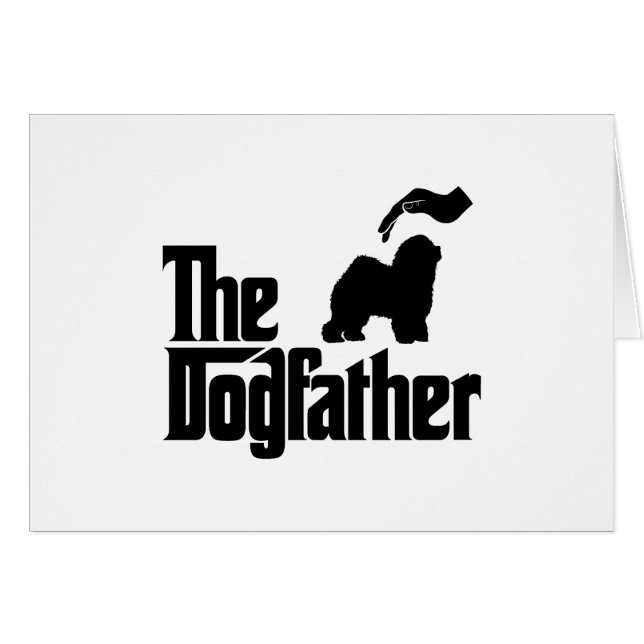 Cartão Sheepdog inglês velho (Frente Horizontal)