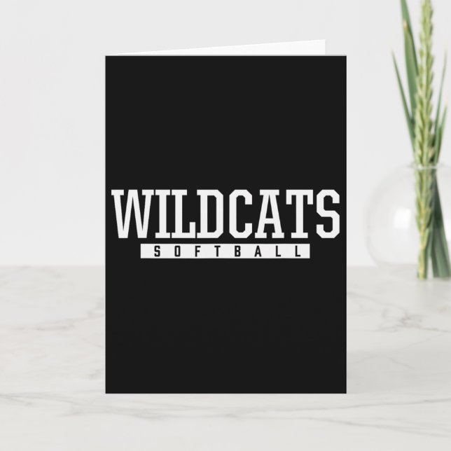 Cartão Shelby County Wildcats Softll Hs  (Frente)