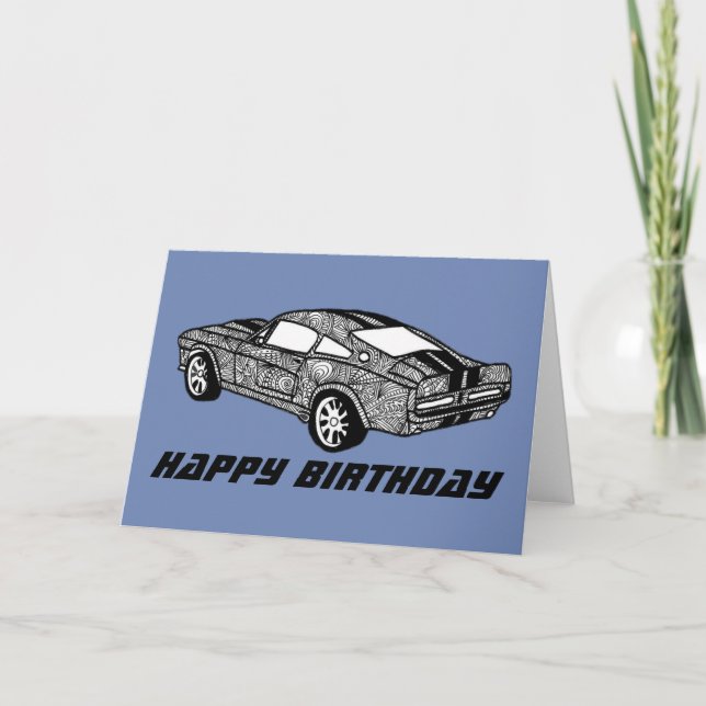 Cartão Shelby Mandala Art Birthday Card (Frente)