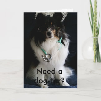 Cartão Sheltie Get Well Card