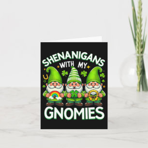 Cartão Shenanigans Com Meus Gnomos Dias de São Patrícios