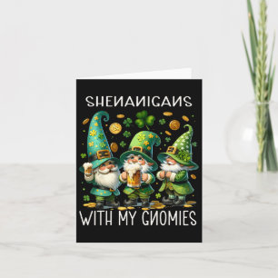Cartão Shenanigans Com Minha Rua De Gnomos.