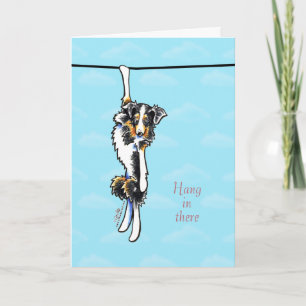 Cartão Shepherd australiano se mantém firme em seu estímu