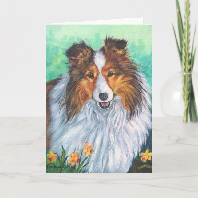 Cartão Shetland Sheepdog Greeting Cards (Frente)