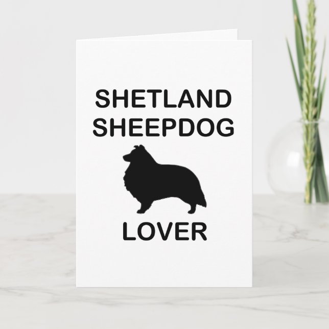 Cartão Shetland Sheepdog Lover (Frente)