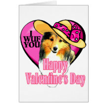 Shetland Sheepdog Sheltie Dia de os namorados