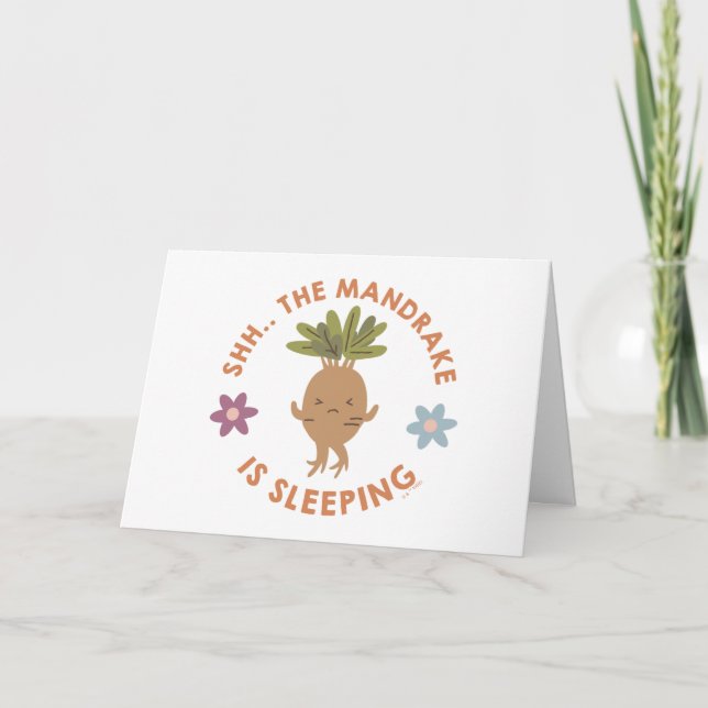Cartão Shh. O Mandrake Está Dormindo (Frente)