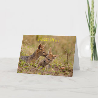 Cartão Shhh...it's a secret greeting card