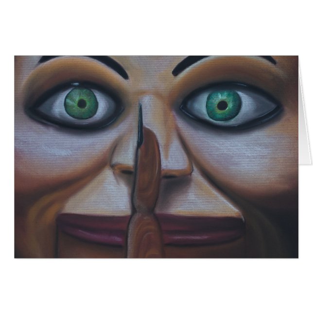 Cartão Shhhhh (Frente horizontal)