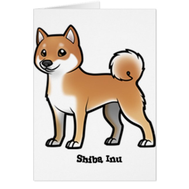 Cartão shiba inu (Frente)