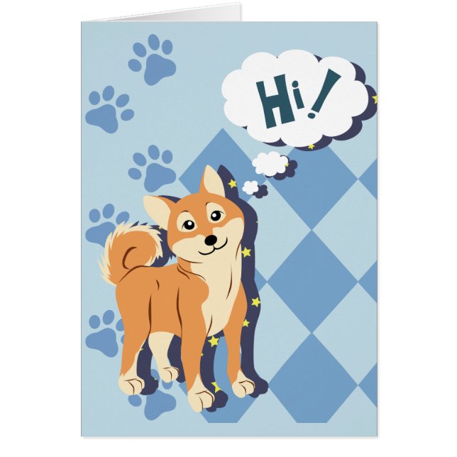 Cartão Shiba Inu (Frente)