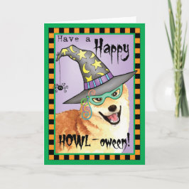 Cartão Shiba Inu Witch